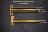 Brass Swivel Towel Rack 