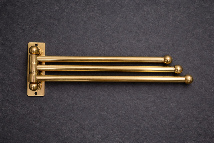 Brass Swivel Towel Rack 